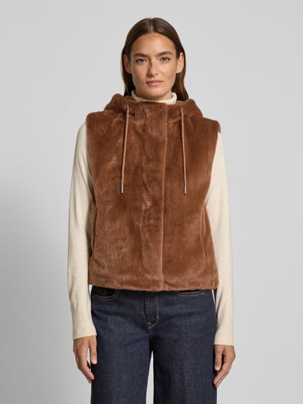 monari Weste aus Kunstfell Cognac 4