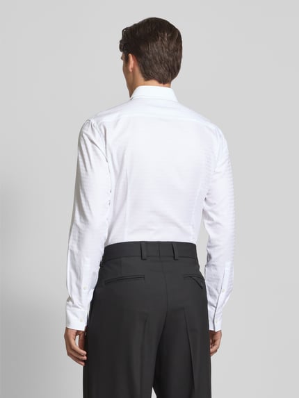 HUGO Slim Fit Business-Hemd mit Knopfleiste Modell 'Kenno' Weiss 5