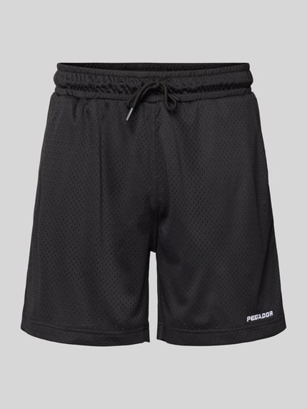 PEGADOR Shorts mit Label-Stitching Black 2