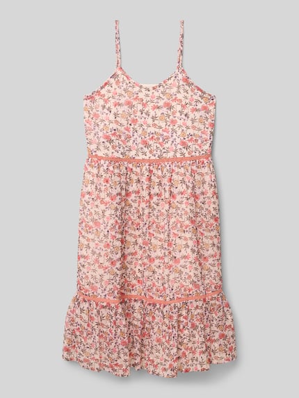 Happy Girls Kleid im Stufen-Look mit Spaghettiträgern Ecru 1