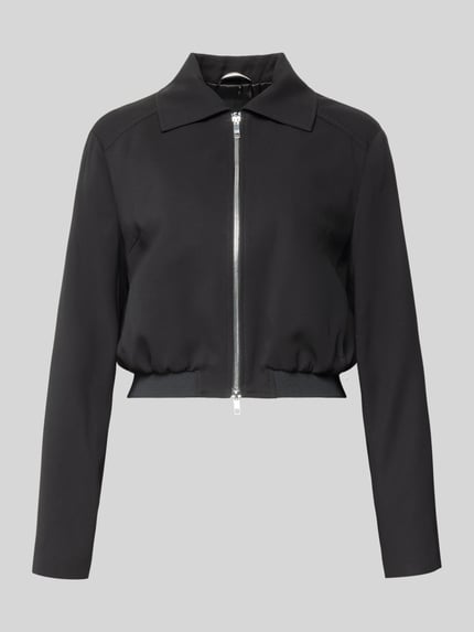 Slim fit korte blazer van pure viscose Model 'JOCALENA' Shop The Look MANNEQUINE