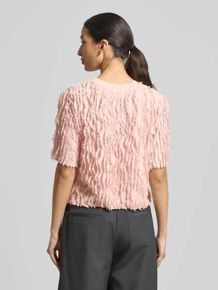 Jake*s Collection T-Shirt mit Rüschenbesatz Rose 5