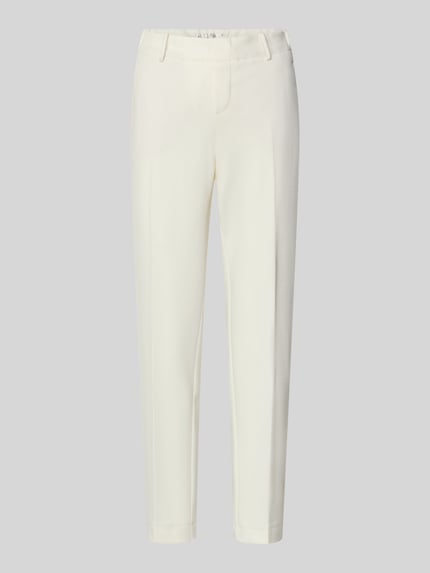 Stehmann Regular Fit Hose mit Bügelfalten Offwhite 2