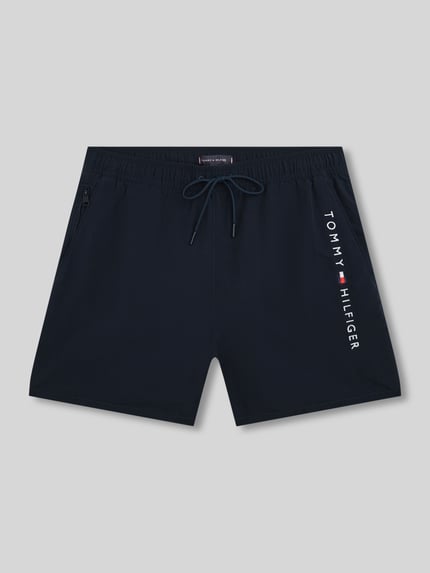 Tommy Hilfiger Badehose mit Label Print Dunkelblau 2