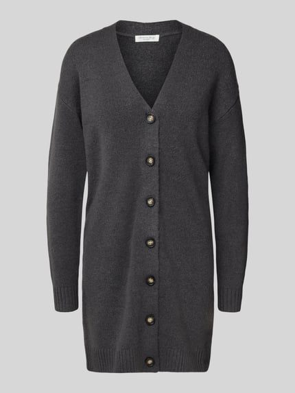 Christian Berg Woman Relaxed Fit Cardigan mit Woll-Anteil Dunkelgrau 2
