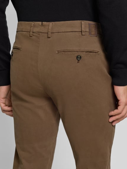 g1920 Chinos z francuskimi kieszeniami model 'Tybalt' Średniobrązowy 3