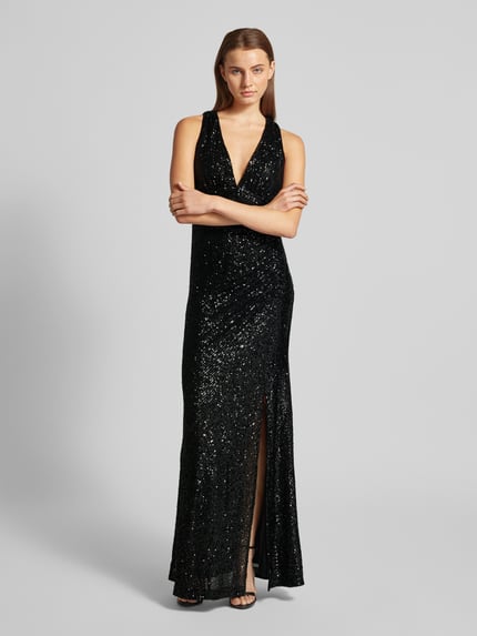 Jake*s Cocktail Abendkleid mit Paillettenbesatz Black 4