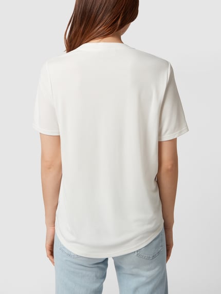 FREE/QUENT T-Shirt mit V-Ausschnitt Offwhite 5