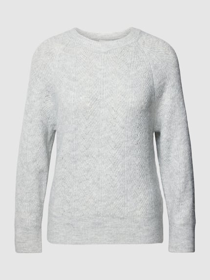 Apricot Gebreide pullover met effectgaren Zilver - 2