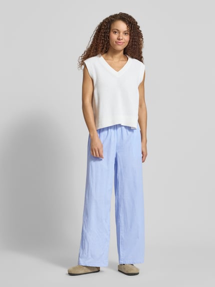 ONLY Loose Fit Weite Hose aus reiner Baumwolle Modell 'AUGUSTA' Hellblau 1