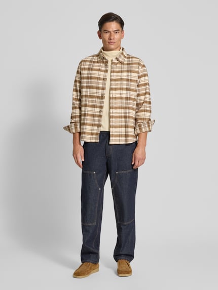 Les Deux Regular Fit Freizeithemd mit Kentkragen Modell 'Lennon' Hellbraun 1