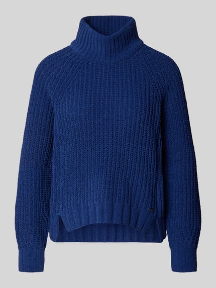 monari Regular Fit Strickpullover mit Stehkragen Dunkelblau 1