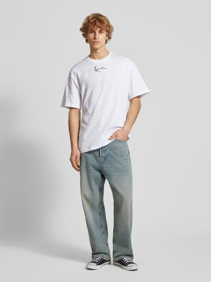 Karl Kani T-Shirt mit Label-Stitching im 2er-Pack Oliv 1