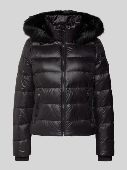 Tommy Hilfiger Slim Fit Daunenjacke in glänzender Optik BLACK 2