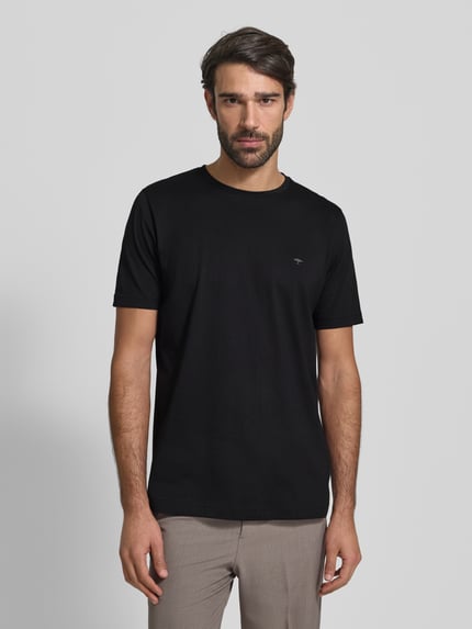 Fynch-Hatton T-Shirt mit Logo-Print Black 4