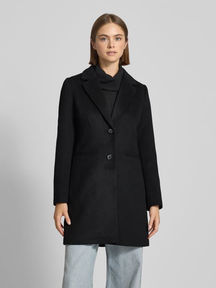 Tom Tailor Denim Slim Fit Mantel mit Woll-Anteil Black 4