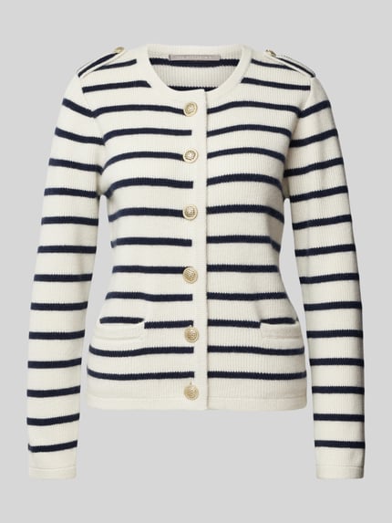 (THE MERCER) N.Y. Kaschmircardigan mit durchgehender Knopfleiste Offwhite 2