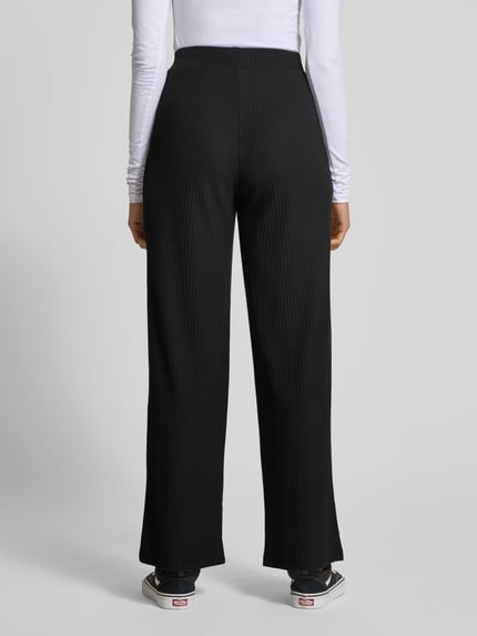ONLY Schlupfhose mit Rippenstruktur Modell 'Nella' Black 5