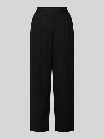 Produktfoto, Regular Fit Culotte aus Viskose-Leinen-Mix Modell 'MYMILO' von Vero Moda, look: effen, zij-steekzakken, mix van viscose en linnen, materiaalverwerking: gevlamd garen
