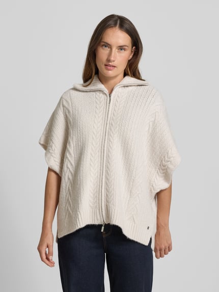 monari Loose Fit Strickjacke mit Woll-Anteil Beige 4