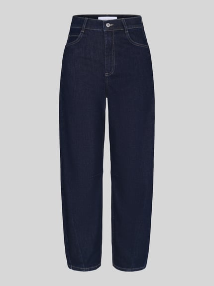 ANGELS Regular Fit Barrel Jeans aus Baumwoll-Mix Modell 'ELLY' Dunkelblau 2