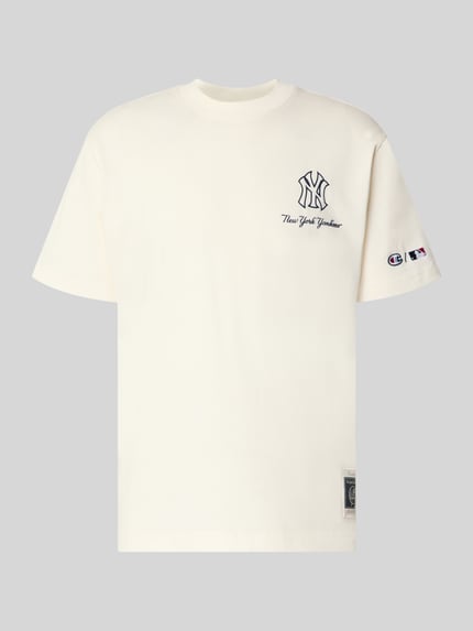 Relaxed Fit T-Shirt aus reiner Baumwolle Shop The Look MANNEQUINE