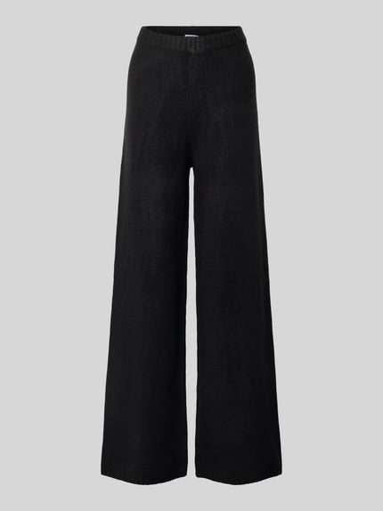 Jake*s Casual Wide Fit Strickhose mit elastischem Bund Black 2