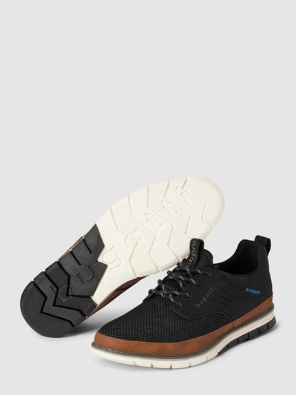 bugatti Sneaker mit Label-Print Modell 'Sandman' Black 4