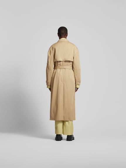 Nanushka Trenchcoat met platte kraag Beige - 5