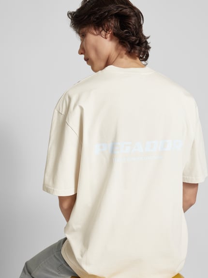 PEGADOR Oversized T-Shirt aus reiner Baumwolle Offwhite 3