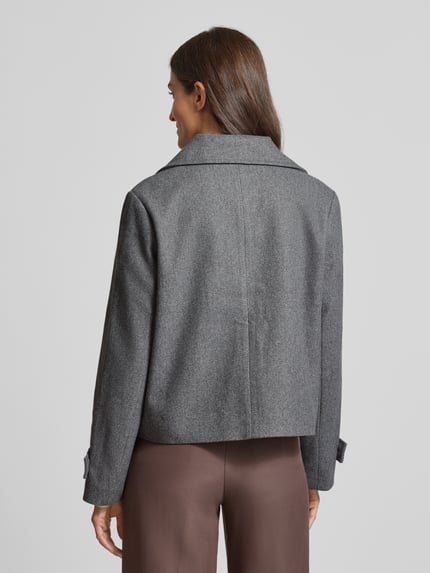 VILA Jacke mit Reverskragen Modell 'SOLO' Mittelgrau 5