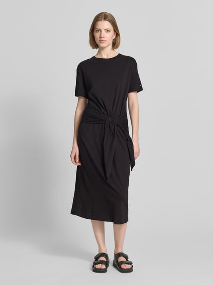 Tommy Hilfiger relaxed fit vrijetijdsjurk van puur katoen BLACK - 4