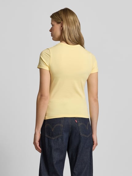 JJXX T-Shirt mit Rundhalsausschnitt Modell 'GIGI' Hellgelb 5
