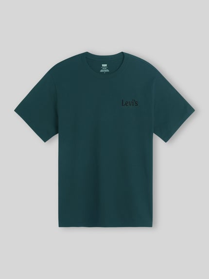 Levi's® T-shirt o kroju relaxed fit z czystej bawełny Ciemnozielony 2