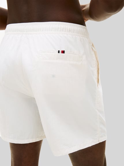 Tommy Hilfiger Badehose mit Label Print Weiss 3