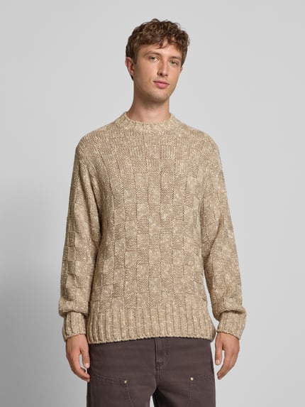 Carhartt Work In Progress Gebreide pullover met ribboorden, model 'KYLOE' Beige - 4