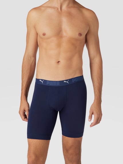 PUMA Trunks mit Label-Details im 2er-Pack Blau 1