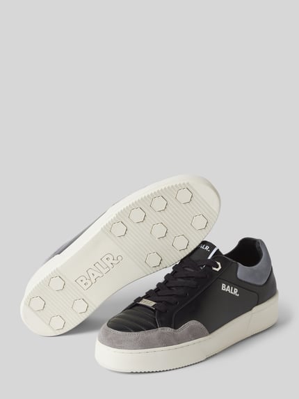 BALR. Sneakers van zuiver leer met labelprint Zwart - 4