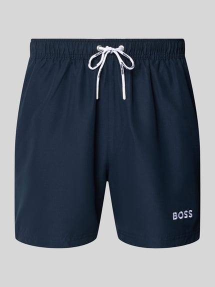 BOSS Badeshorts mit Label-Applikation Modell 'DOGFISH' Marine 1