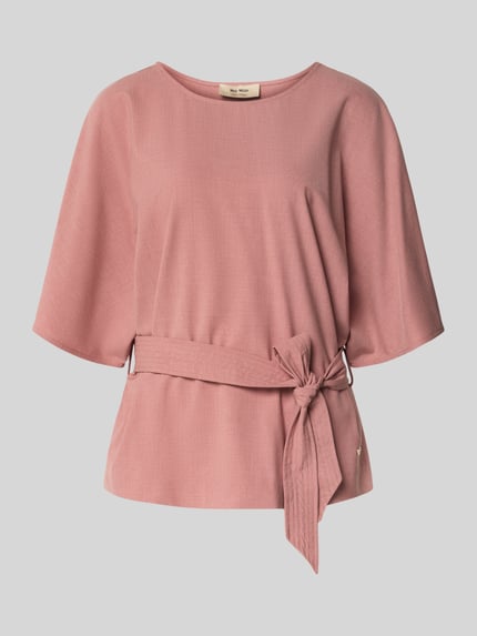 Relaxed Fit Bluse aus Viskose-Mix Modell 'Rikas' Shop The Look MANNEQUINE