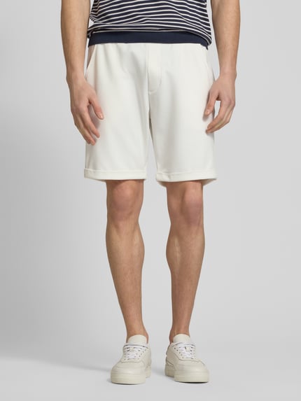 MCNEAL Sweatshorts mit elastischem Bund und Gesäßtasche Ecru 4