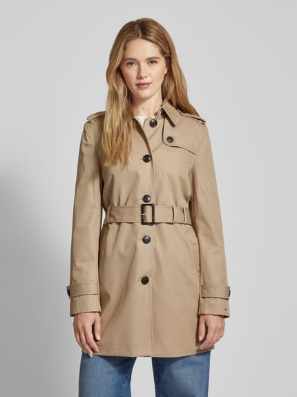 Tommy Hilfiger Trenchcoat met riem en schouderpatten Camel - 4