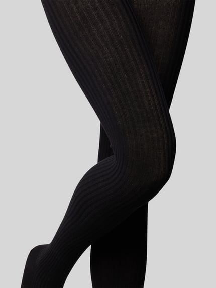 FALKE Strumpfhose mit Strukturmuster Modell 'Family' Black 3