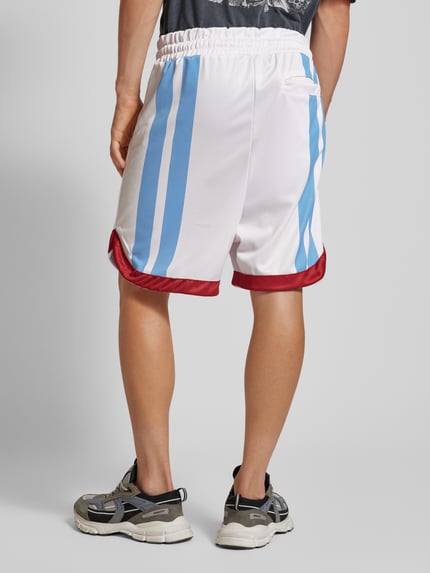 Low Lights Studios Sweatshorts met labeldetails, model 'SEVENTY SEVEN'' Offwhite - 5