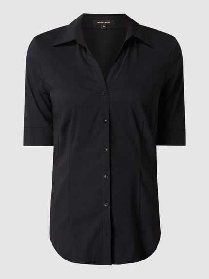 MORE & MORE Blouse met korte mouw  Zwart - 2