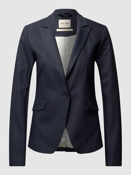 MOS MOSH Blazer met reverskraag, model 'BLAKE NIGHT' Marineblauw - 2