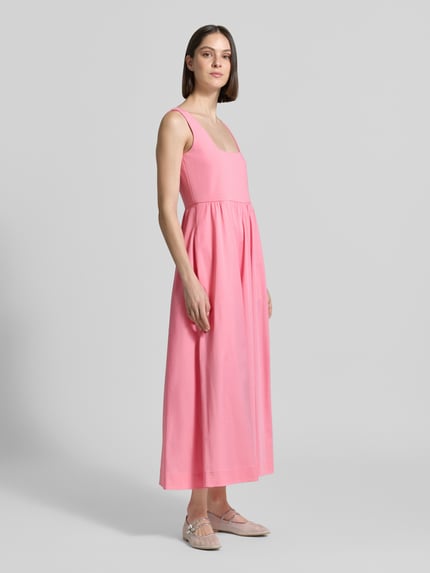 COMMA Midikleid mit Eingrifftaschen Pink 1
