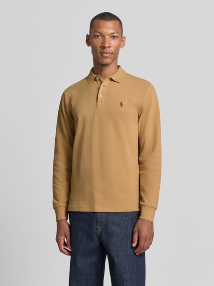 Polo Ralph Lauren Regular Fit Poloshirt mit Logo-Stitching Camel 4