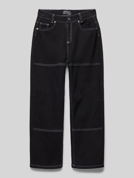 Blue Effect Jeans mit Label-Detail Black 1