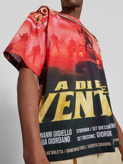 Diesel oversized t-shirt met all-over print Rood - 3